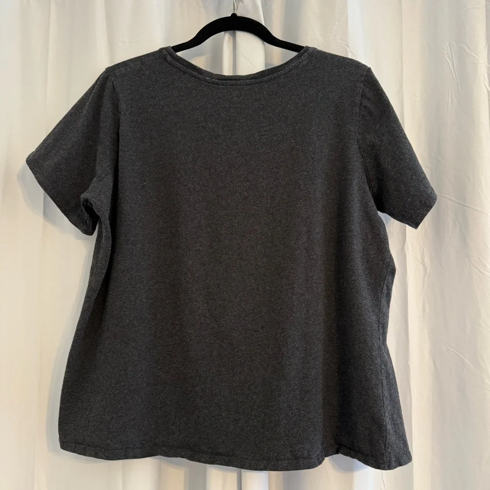 Disney Minnie Mouse Witch Hat Halloween Graphic T-Shirt Gray Women’s Large - Picture 3 of 6